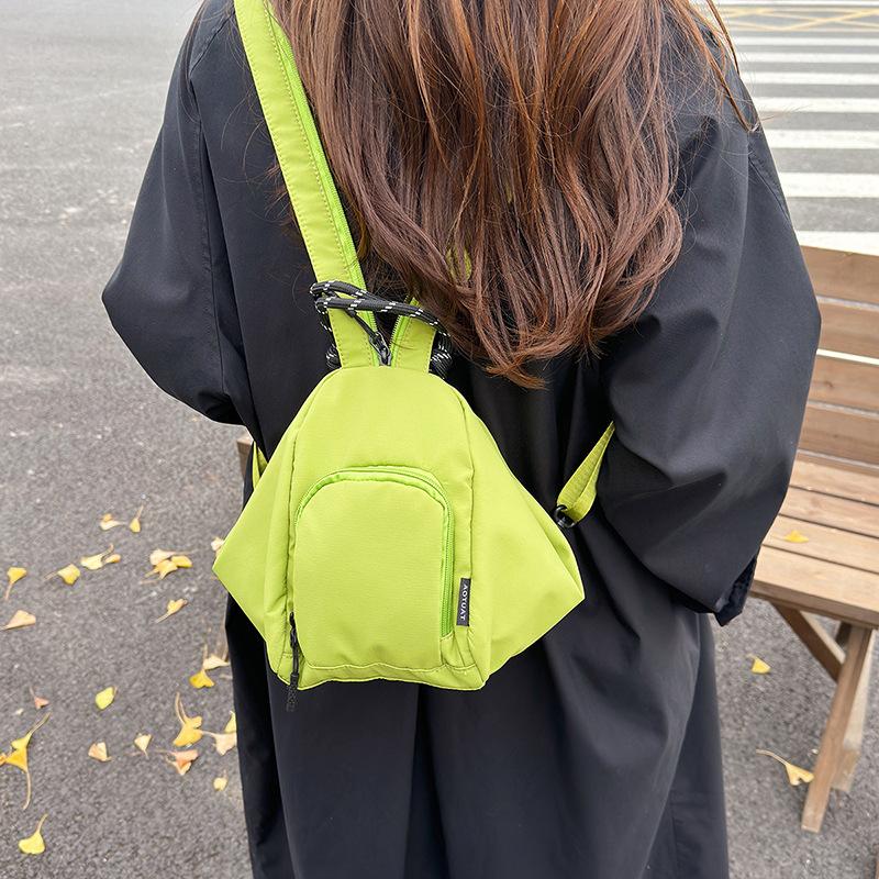 Casual Solid Color New Light and Fashionable 2025 New Multi-purpose Simple Large-capacity Shoulder Crossbody Women's Backpack Bag
