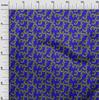 oneOone Cotton Flex Indigo Blue Fabric Asian Japanese Floral DIY Clothing Quilting Fabric Print Fabric by Yard 40 Inch