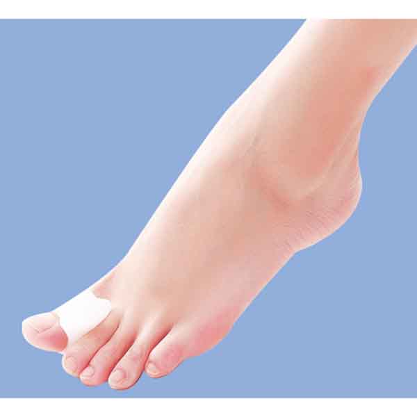 Sumifun 1 Pair White Silicone Big Toe Corrector Toe Separator