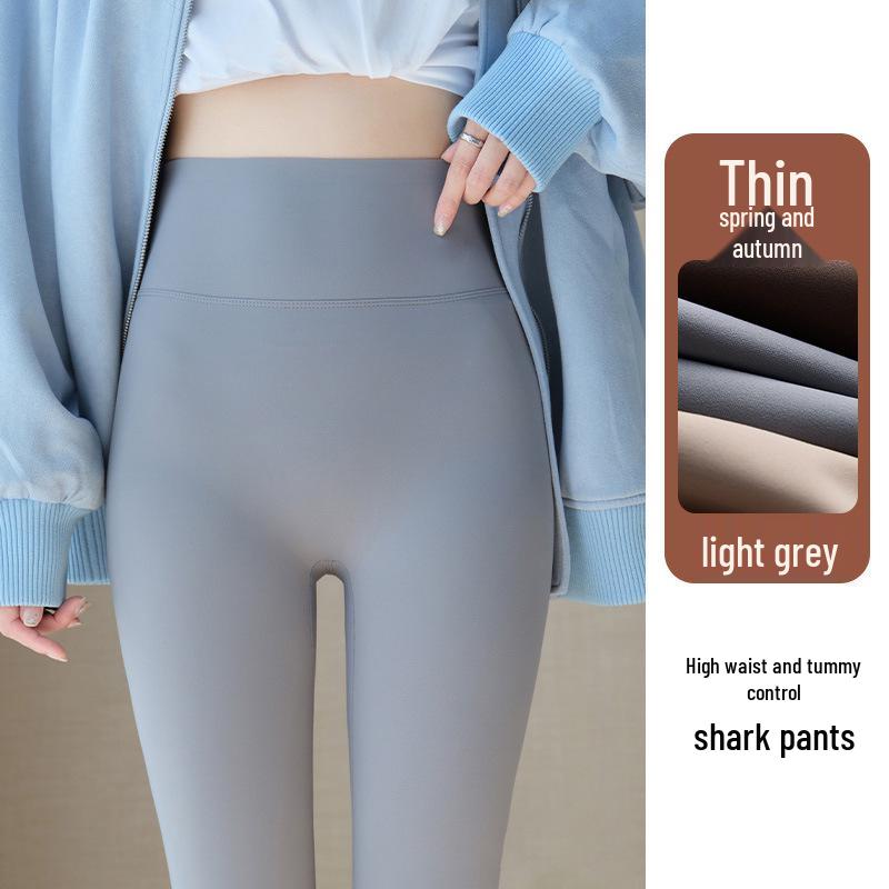 

Women s Gray Yoga Pants: 2026 Spring/Autumn Shaping Shark Sport Leggings with Abdominal Control XL