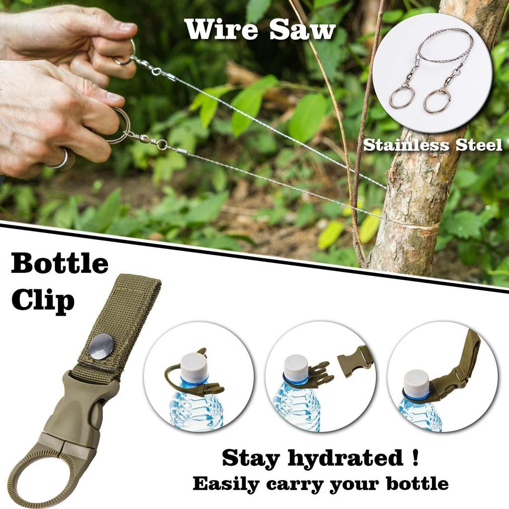 Kit De Survie Extérieur - Multitool Et Trousse De Premiers Secours - Camping - Neuf