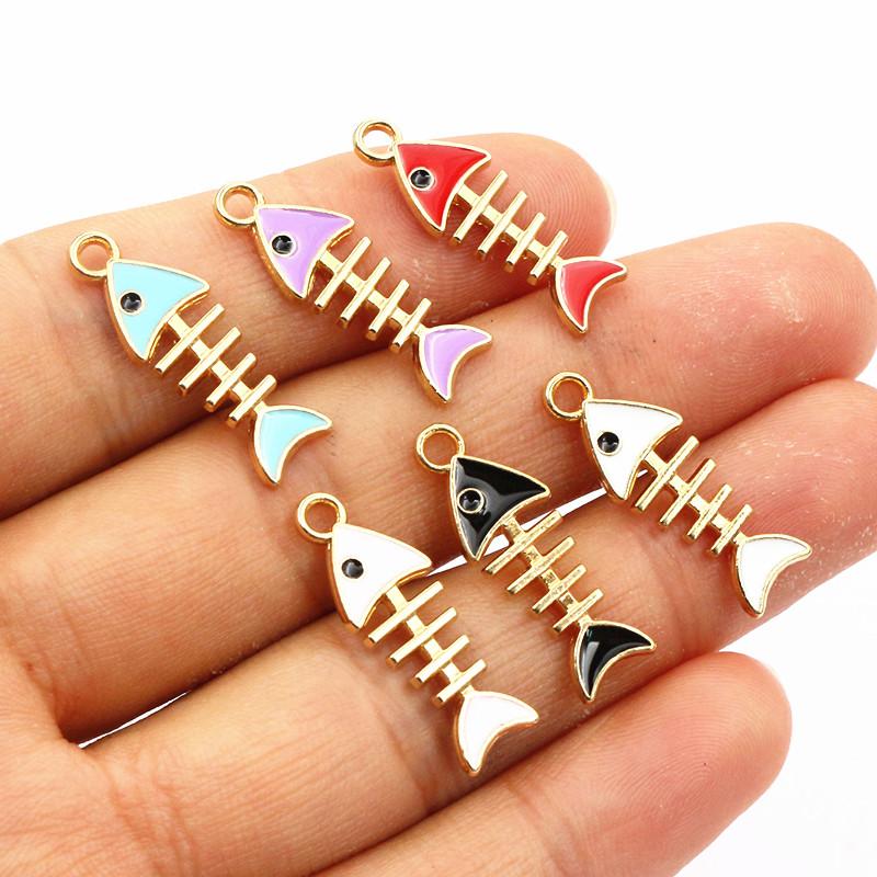 20pcs Random Colors Mix Enamel Bird/Cat/Dog/Bear Cut Animal Charms Pendant Alloy Metal DIY Jewelry Making for Bracelet Necklace