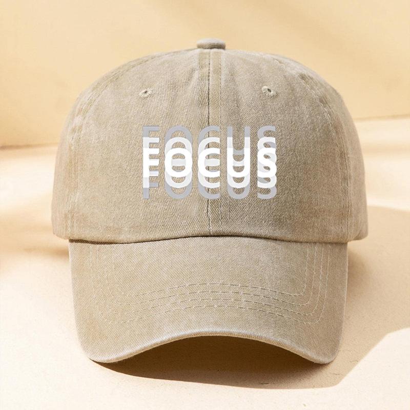 Focus Unisex Baseballkappe - Sommer & Frühling Sonnenschutz, Waschbar, Modischer Outdoor-Hut für Damen & Herren