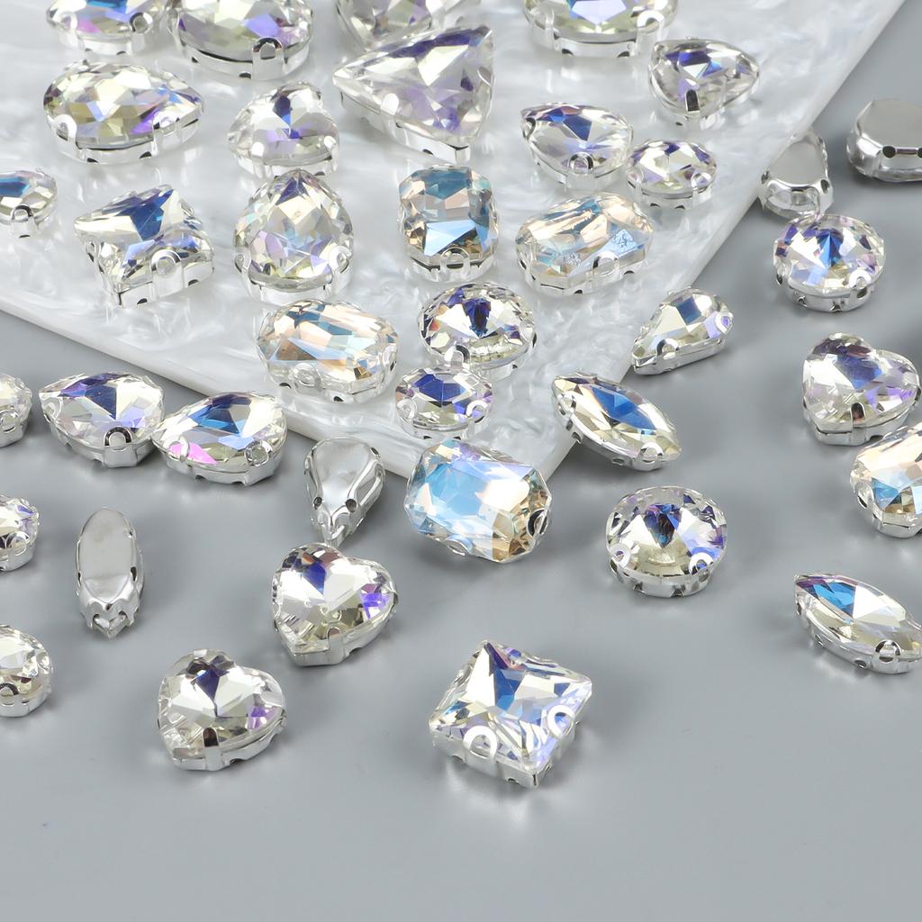 Mix Shapes Best Quality Resin Sewing Rhinestone Sew On Stones Strass for Clothing Accessories Shoes