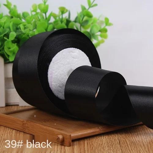 25Yards/Roll 6mm 10mm 15mm 20mm 25mm 40mm 50mm Silk Satin Ribbons for Gift Packing Christmas Party Decoration Fabric Crafts DIY