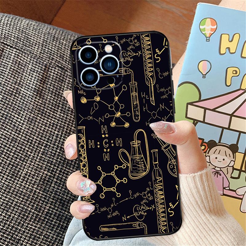 Chemistry Laboratory Phone Case For iPhone 16 Pro Max 15 14 11 12 13 Pro Max Mini XR 16e 16 15 Plus Bumper Cover