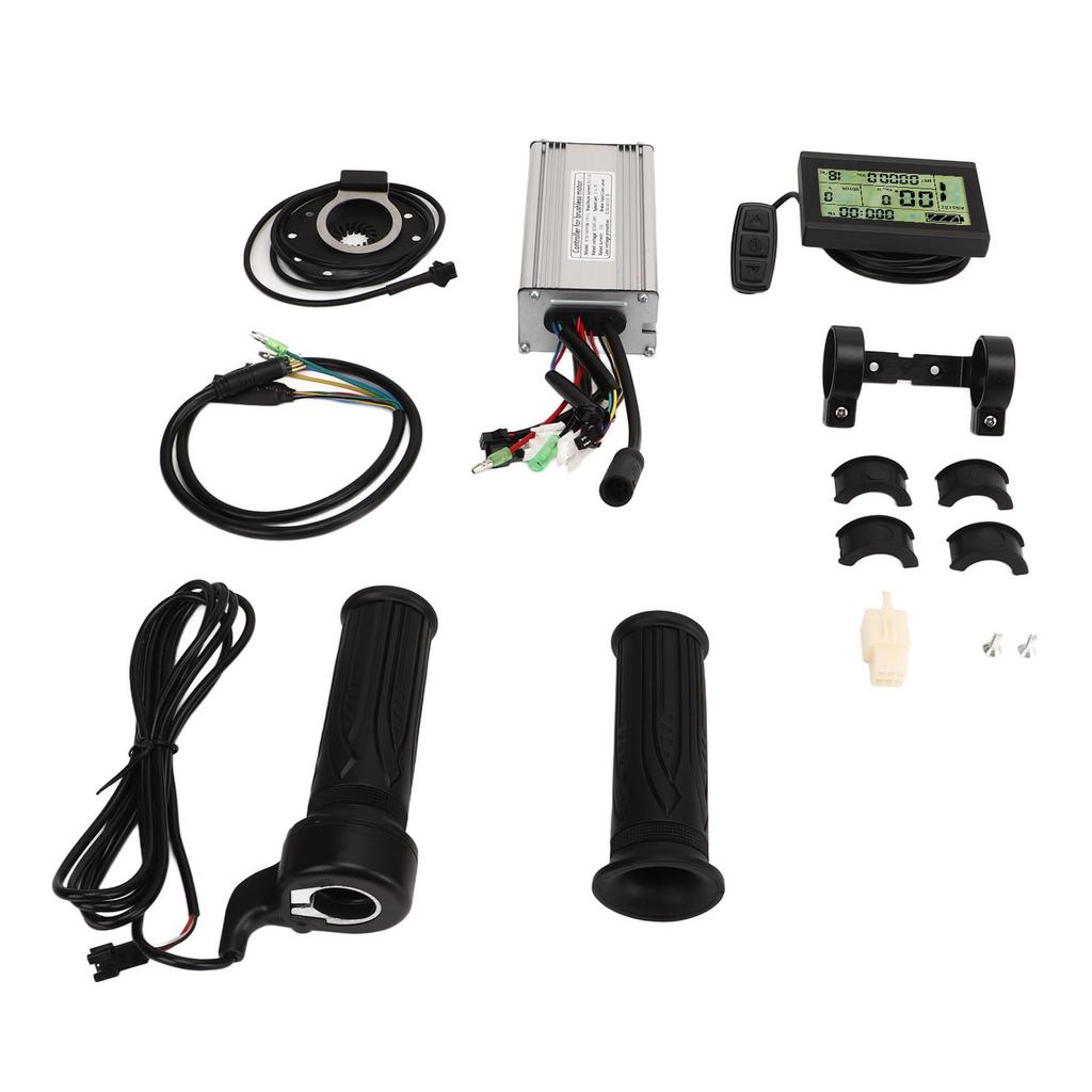 36V 48V 500W Electric Bike Controller Kit with 20A Sine Wave Controller LCD3 Panel Throttle Grip for Electric Bicycle