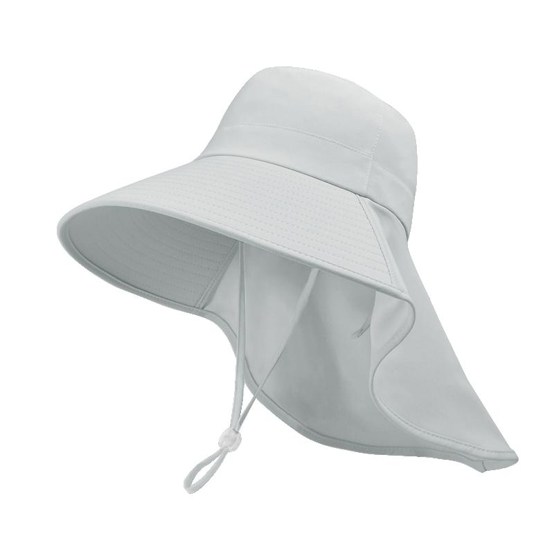 8555 Summer Outdoor Sunblock Hat Korean Version of a Big Hat Cape Fisherman Hat with Horsetail Hole Hat Woman