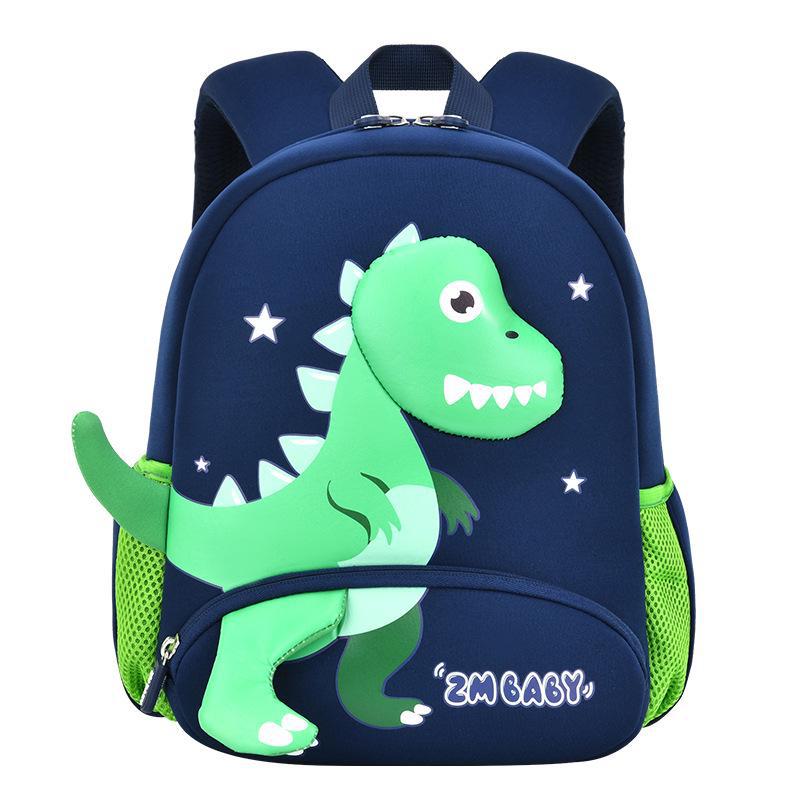Cartoon Mini Backpack for Kids: Lightweight, Cute Dive Material, Ages 2-5.