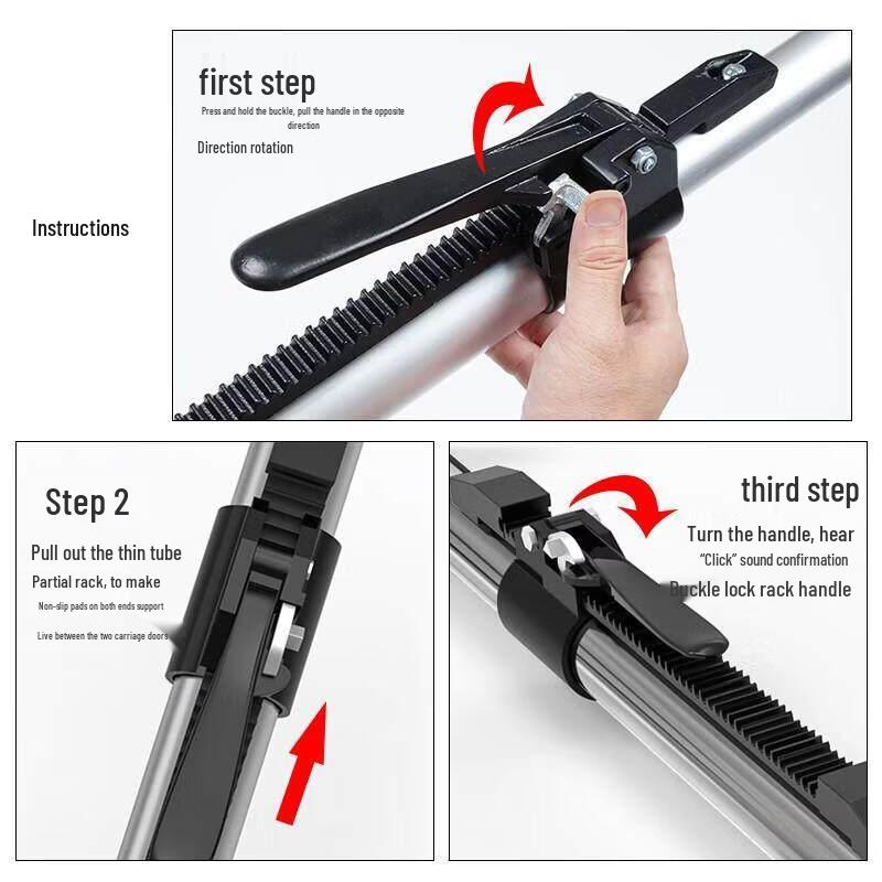 Jundingying Adjustable Steel Spring-Loaded Cargo Bar