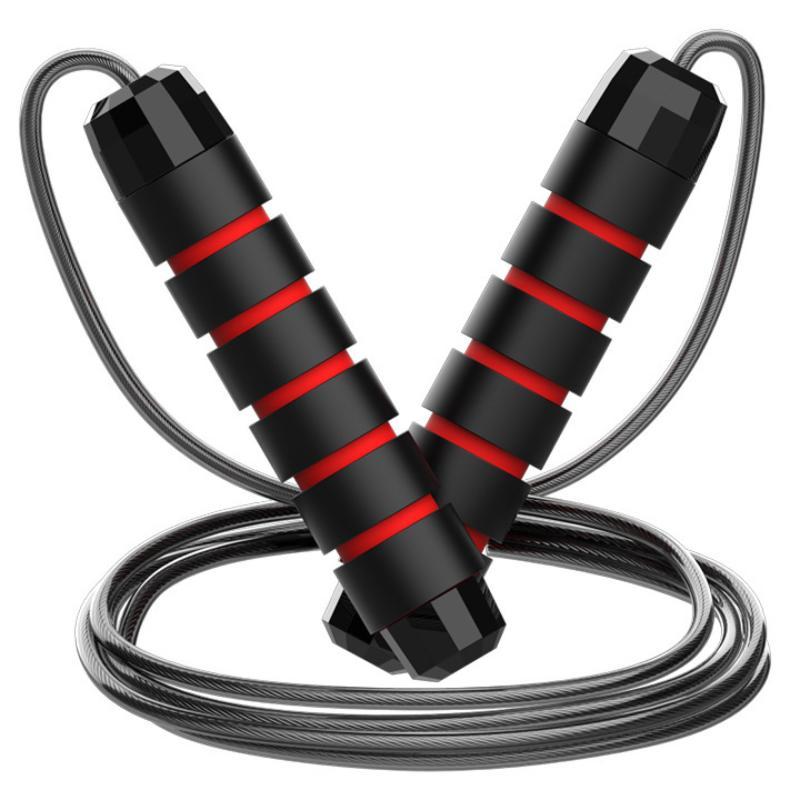 1 Set Anti-Tangling Steel Wire Jump Rope Adjustable For Skipping Fitness Workout Home Sport Training Equipment