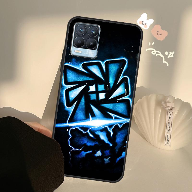 Geometry Dash para Realme 8 9 Pro Plus GT Neo 2 GT Master 9i 8i capa de telefone para OnePlus 9 10 Pro 9R Nord2