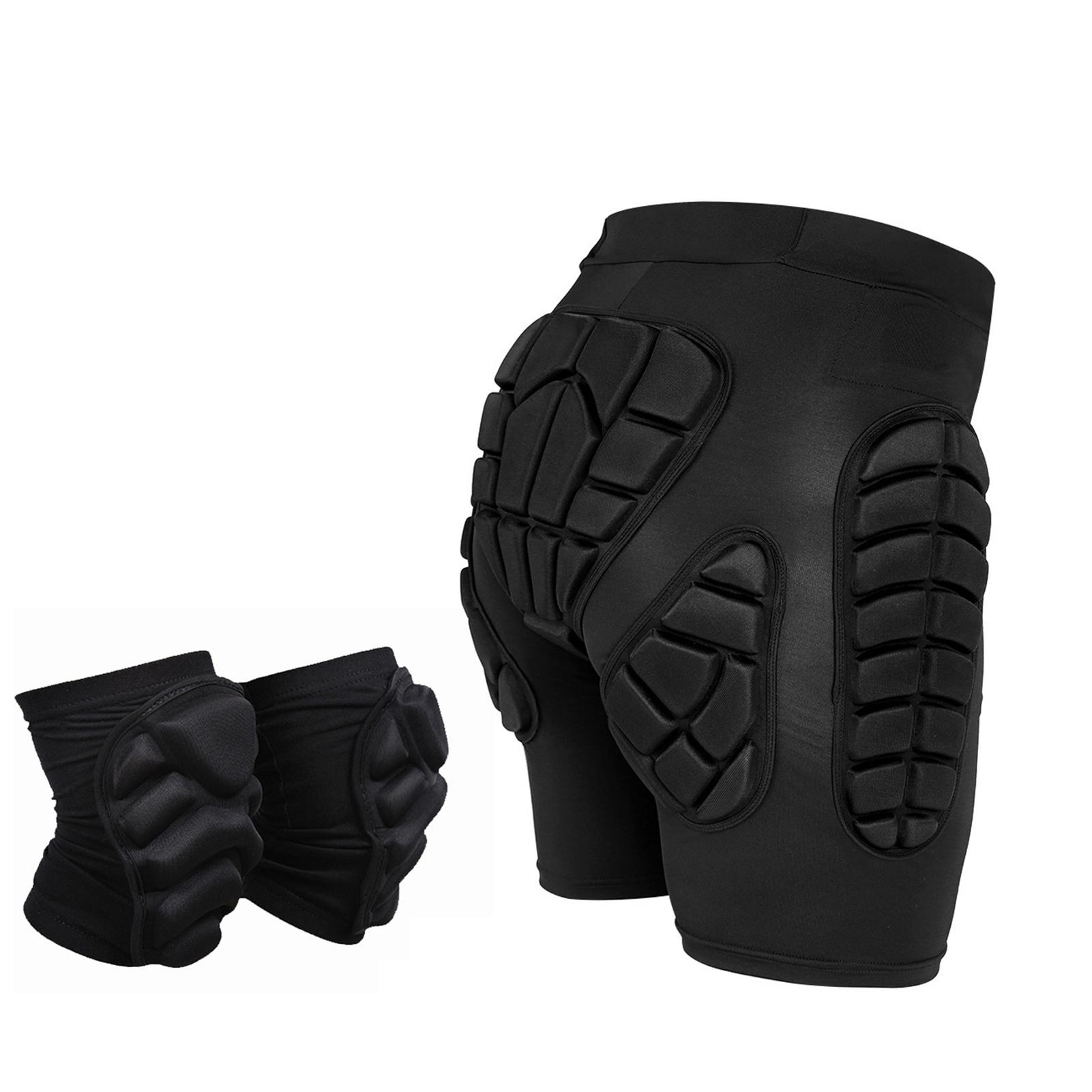 

Уличные лыжные шорты + наколенники, комплект водонепроницаемых скейтбординга, катания на сноуборде, катание на лыжах для женщин и мужчин Ski Shorts S