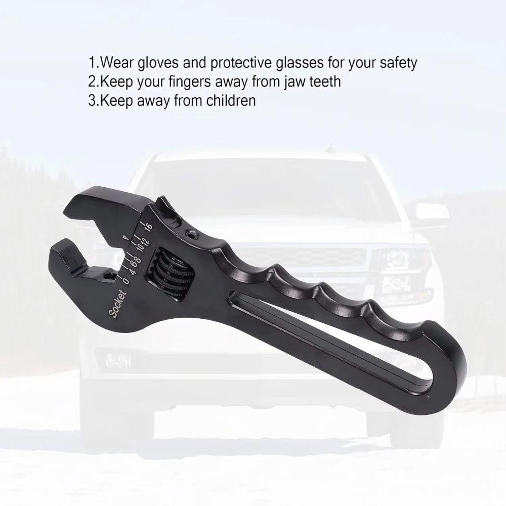 Aluminum Adjustable Wrench 3AN-16AN Oil Hose End Fitting Spanner  Professional