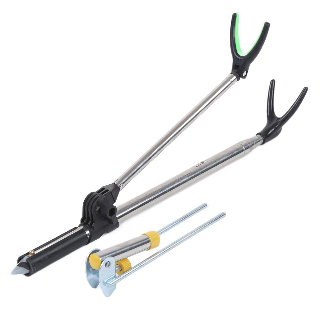 Stainless Steel Fishing Rod Holder Ground Insert Pole Brackets Retractable Fishing Gear1.7M