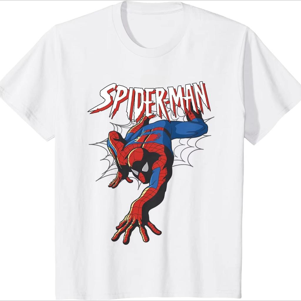 2026 Summer Hot Sale Funny Spider Print T-shirt Unisex Hip Hop Streetwear Oversized T-shirt Breathable and Comfortable Clothes