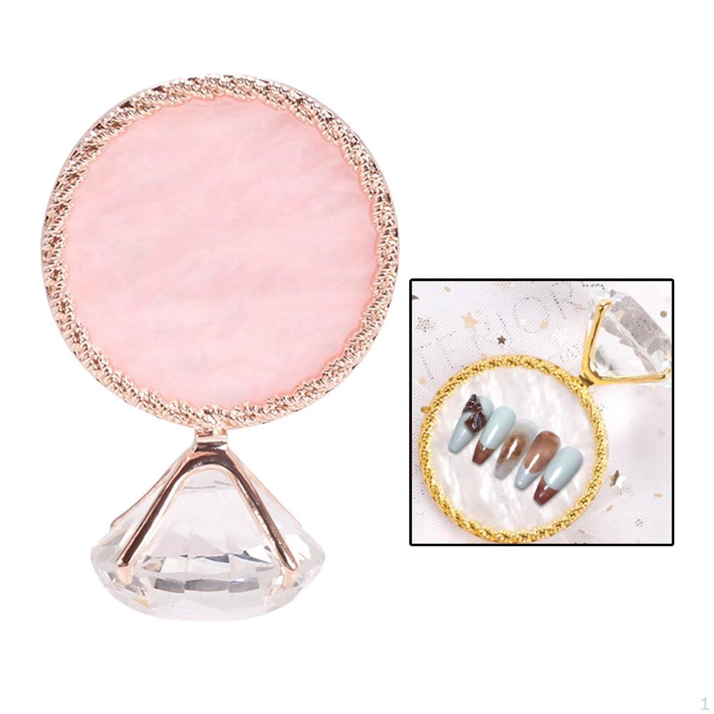 w/ Diamond Base Makeup Board Color Mixing Plate for of Nail , Pigments, Eye Shadows,