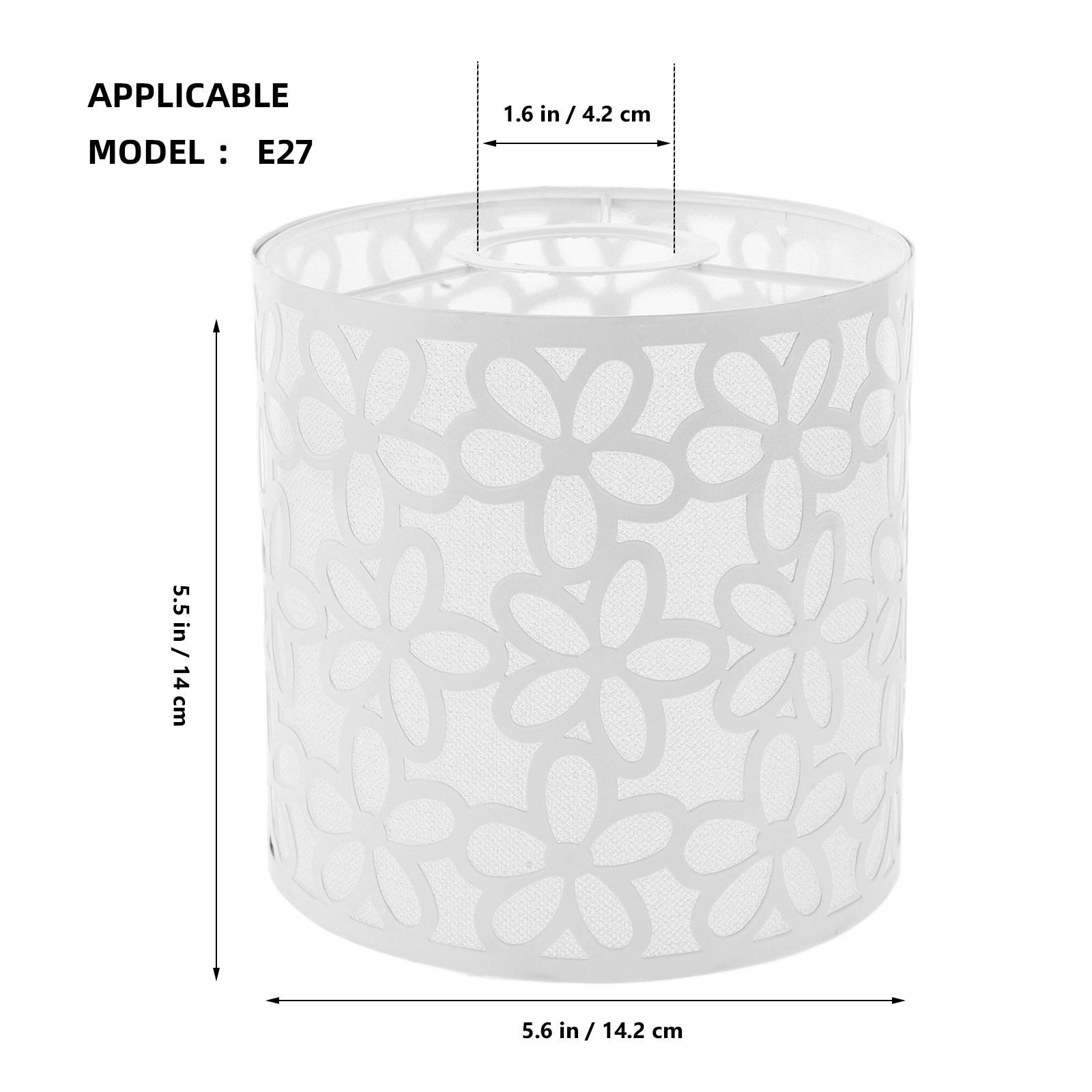 

Decorative Metal Lampshade Five-petal Carved Hollow Lampshade For Table And Floor Lamp E27 Socket Pendant Lamp Shade 42mm