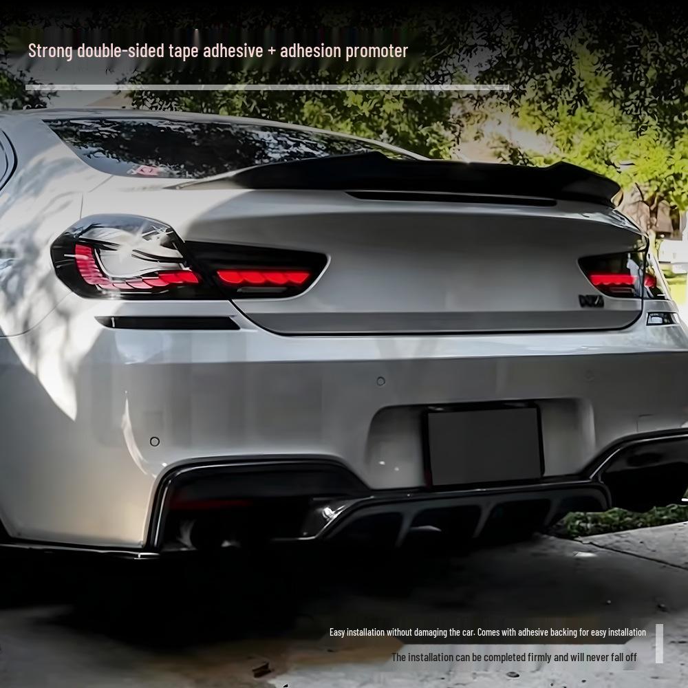 BMW 6 Series F06 PSM Style Rear Spoiler 11-16, Easy Install, Blow Molded.
