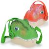 Large Portable, Tyrannosaurus Rex Storage Box Set, Backpack Dinosaur Head Simulation Animal Model Toy.