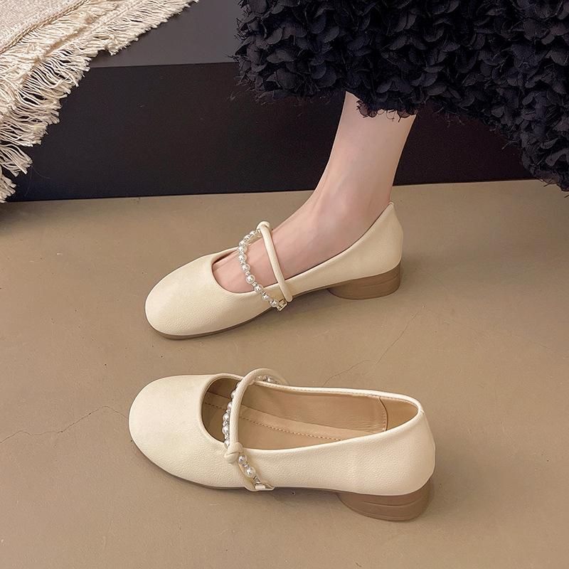 Flat-soled Single Shoes Women's New Summer Mary Jane Shoes with Skirts and Soft-soled Shoes