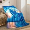 Praying Hands Cloudy Sky Blanket  Printed Blanket for Living Room Bed Couch Lunch Break Soft Cozy Blanket for Friend's Festival Gift