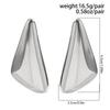 Boucles d'oreilles pendantes triangle goutte d'eau, boucles d'oreilles douces et cool pour les déplacements professionnels, boucles d'oreilles minimalistes polyvalentes pour femmes