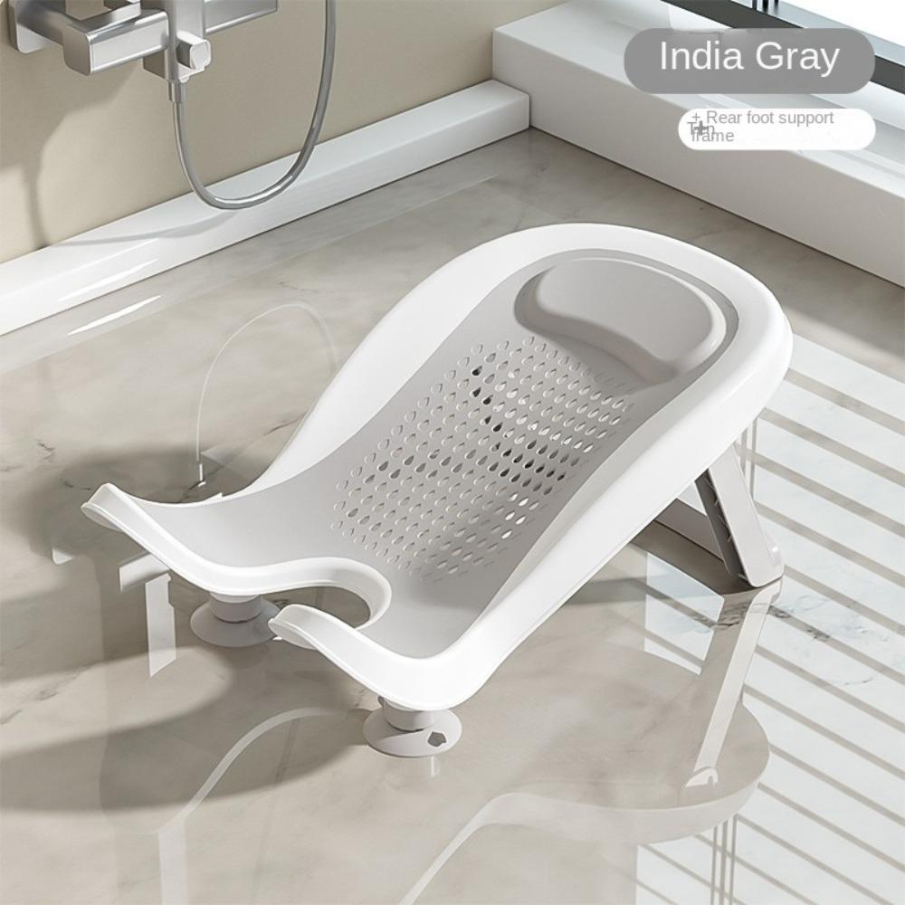 

Multifunctional Infant Bath Basin Can Lying Down Baby Butt Basin Toddler Bath Support Daily Use сірий