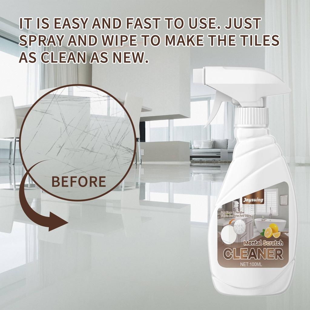 Jaysuing Scratch Cleaner - Household Kitchen, Bathroom Countertops, Floors, Wall Tiles Scratch Repair and Cleaning Brightening Agent 100g