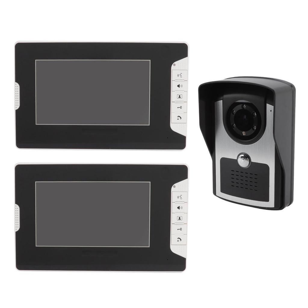 Video Intercom Doorbell Smart Dual Monitor Electronic Doorbell 16 Bells Night Vision Infrared