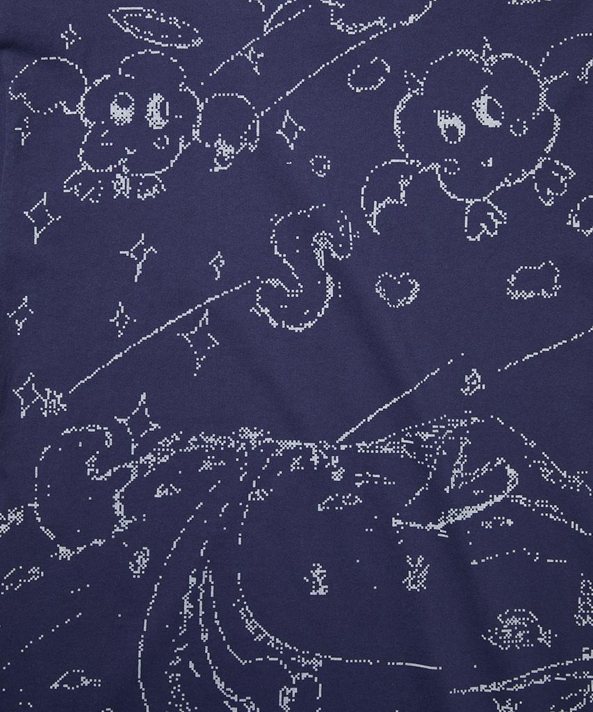 YESEYESEE Pixel World Tee Light Navy