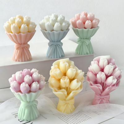 Tulips Candle Making Mould With Food Grade Silicone for Handmade Candle and Decorative Projects