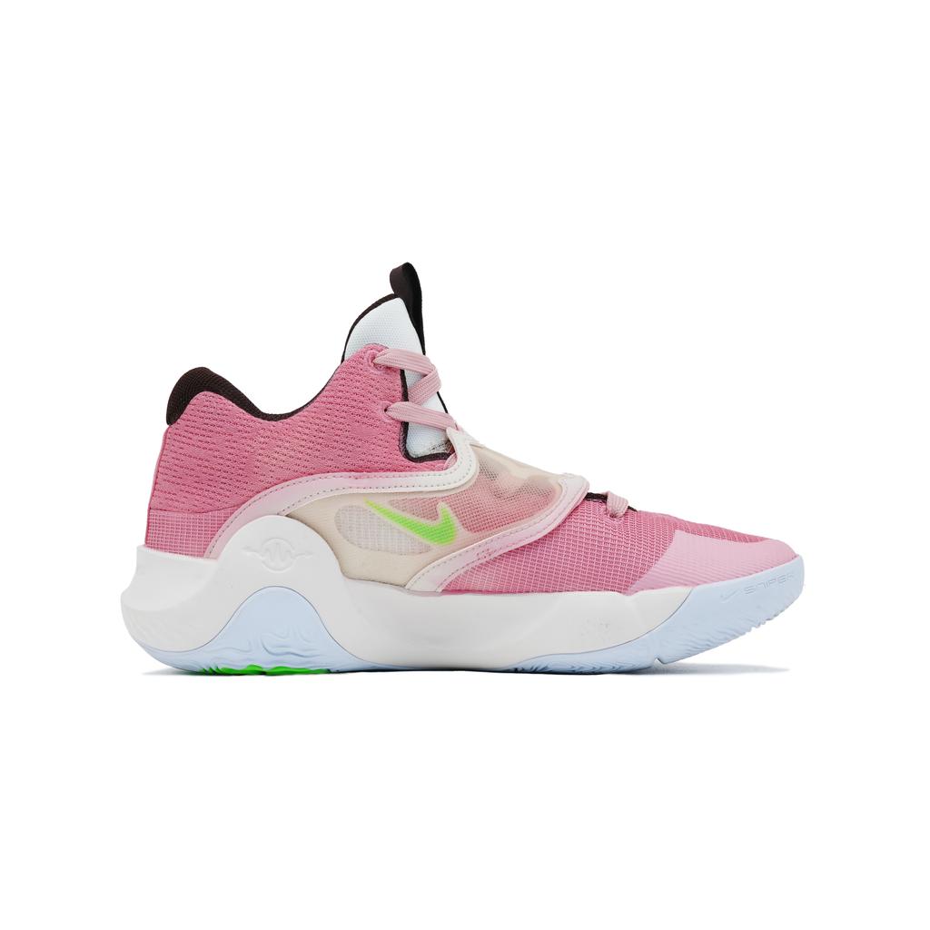 Nike KD Trey 5 X Cushioning Slip Resistant Abrasion Resistant Low top Basketball Shoes Men's Yellow Pink DJ7554-014(Team241-)