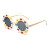 Kids Round Flower Sun Glasses Cute Daisy Sunglasses Outdoor Sun Protection Shades Fashion Funny Party Eyewear for Children