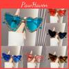 Chic Heart-shaped Rimless Rhinestone Sunglasses Women Candy Color Ocean Party Shades Uv400