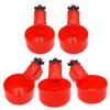 6/12pcs Chicken Drinker Water Bowl Automatic Spring Control Chicken Drinking Cup Chicken Feeder Bowl Poultry Supplies