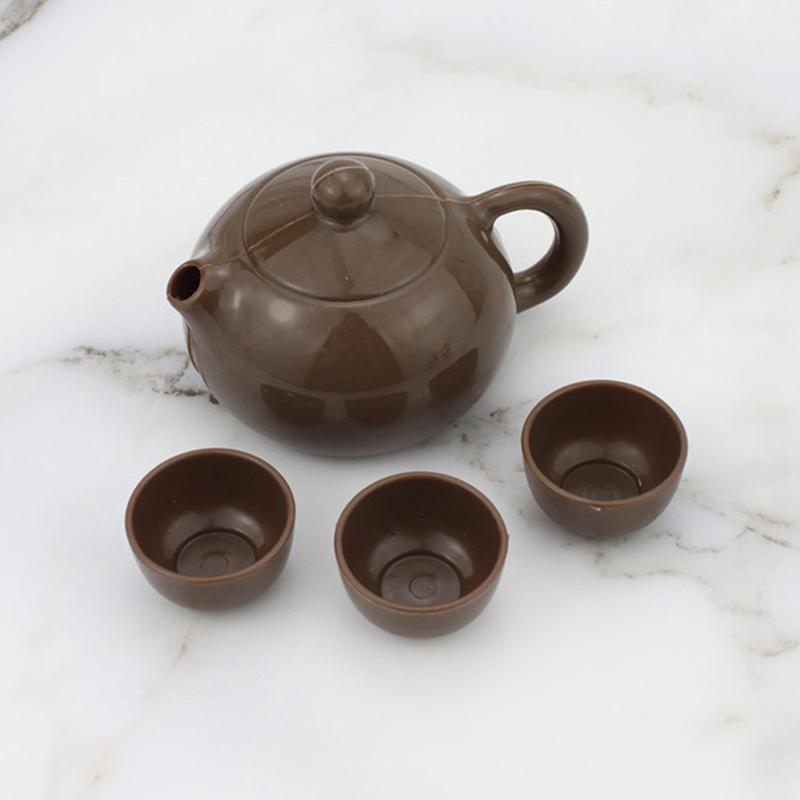 Dollhouse Creative Scene Decoration Elder Small Teapot Teacup Master Chair Model