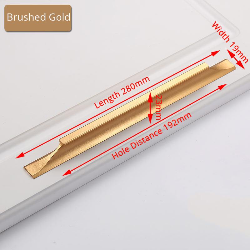 KAK American Style Black Cabinet Handles Gold Solid Aluminum Alloy Kitchen Cupboard Pulls Drawer Knobs Furniture Handle Hardware