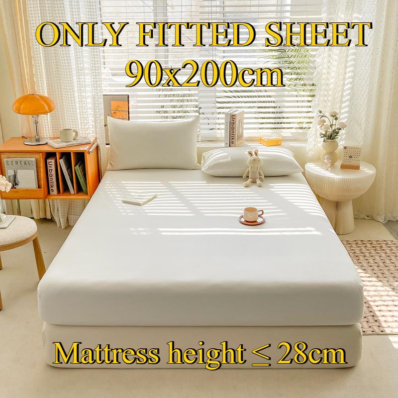 Fitted Sheet Pure Cotton Non-fading Non-balling Single-piece Bed Sheet Non-slip Multi-specification Bedding Bedspread Protector