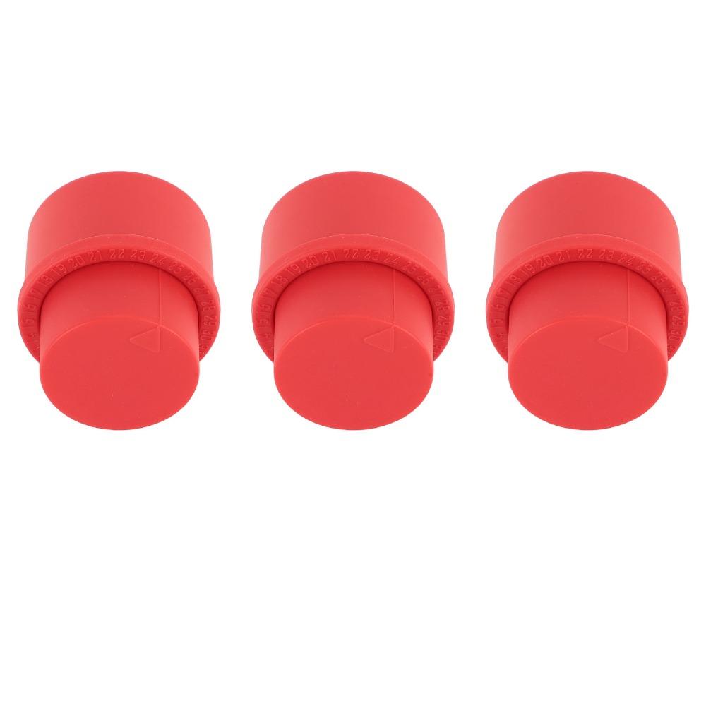 3 PCS Red Black Bottle Pump Cap ABS Beverage Bottle Cover Soda Bottle Stopper Home Kitchen Storage
