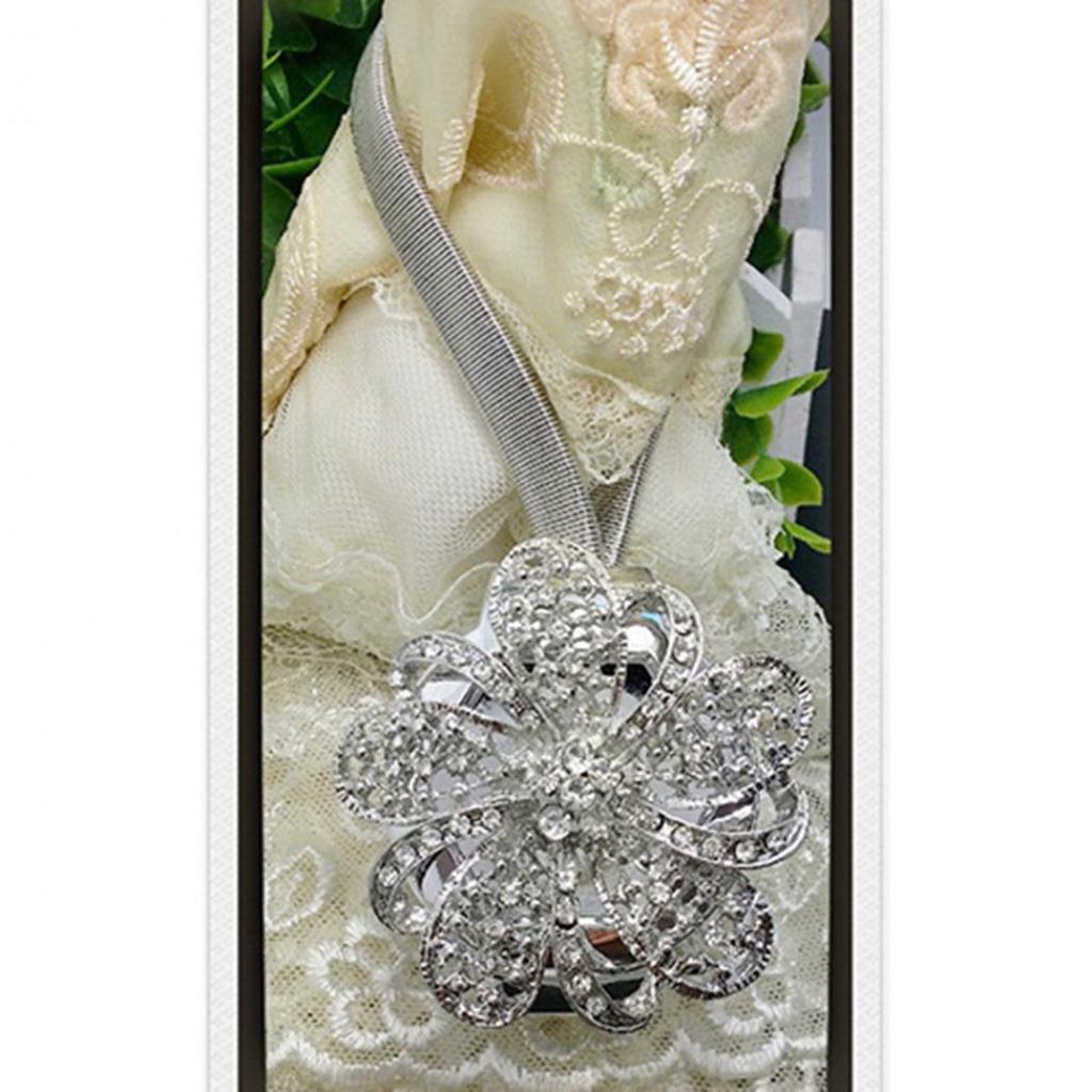 Holdback Rose Gold Flower Rhinestone Rhinestone Curtain