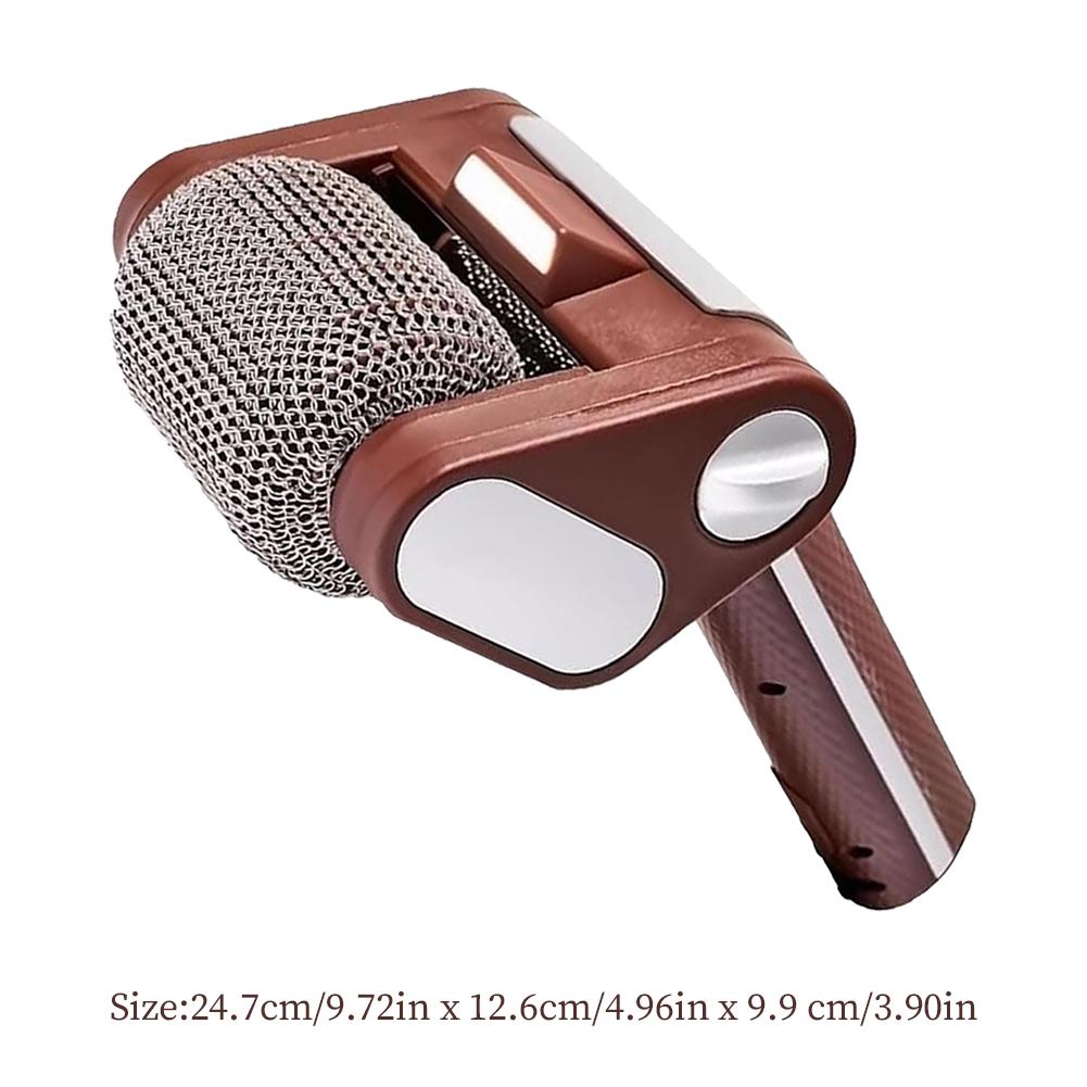 Rechargeable Electric Stainless Steel Roller Grill Cleaner Brush,Replaceable Brush Heads,Home Cleaning Tools BBQ Accessoires