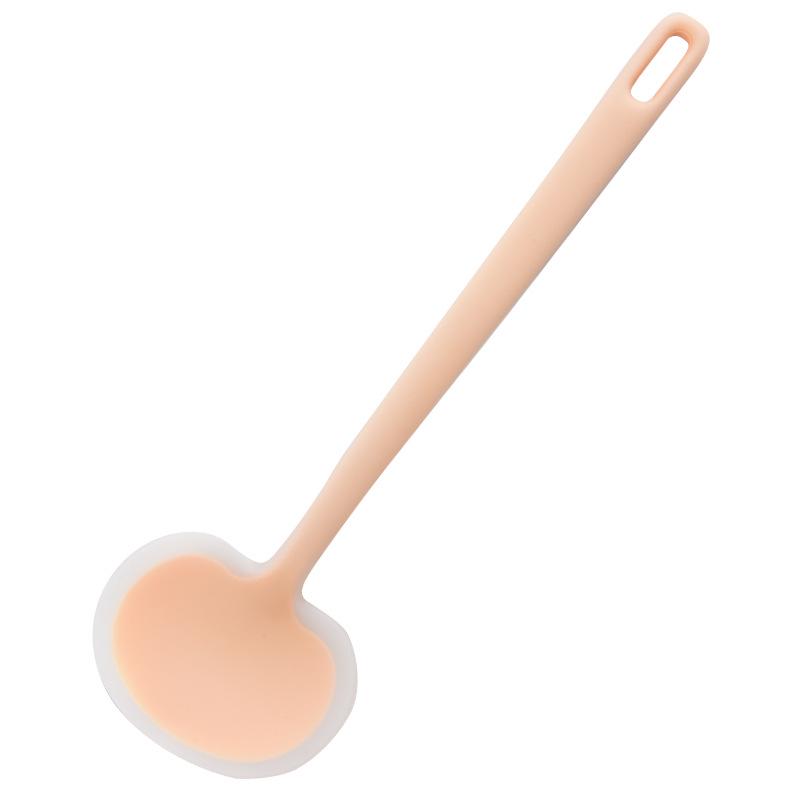 Silicone Mushroom Spatula: Non-stick, Heat-Resistant, Easy-to-Clean Cooking Tool with Dual-Use Stirring Spoon.