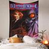 Death Anime Note Anime Tapestry Hippie Flower Wall Carpets Dorm Decor Wall Hanging Home Decor