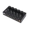 4 Channel Sound Mixer Rechargeable Portable Low Noise Stereo Sound Mixer for Home Studio Recording Live Streaming Black