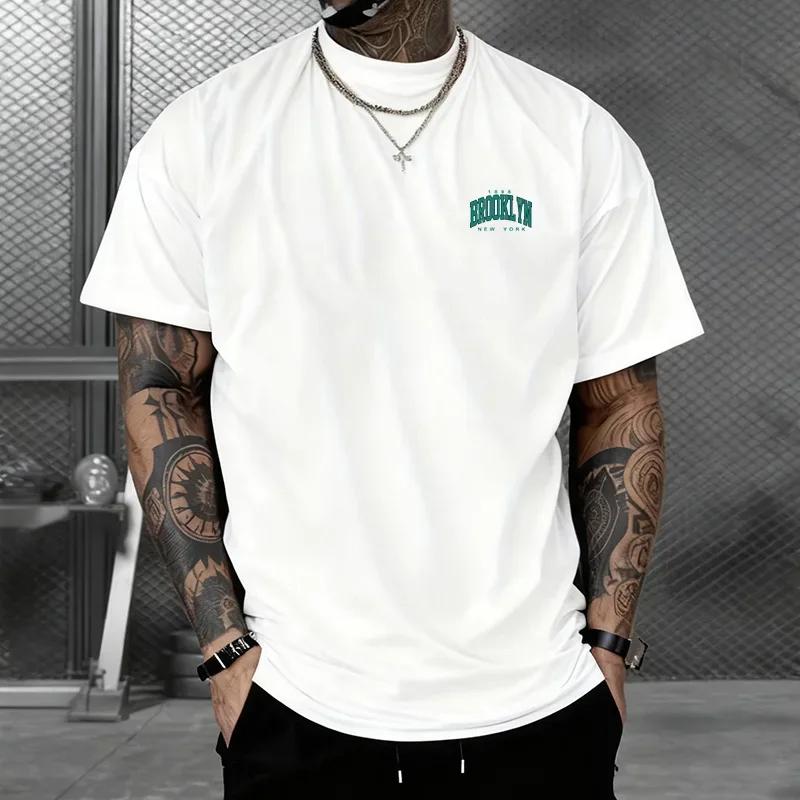 Hot Sales Mens Tshirt Cotton Printing Short Sleeved Daily Casual Tees Outdoors Sports Jogging Man Clothing Loose Soft Tshirt
