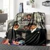 1pc Scarface-Inspired Flannel Blanket - Soft Cozy All-Season Throw for Bedroom, Sofa, Camping, Travel - Perfect Gift for Movie FansB11