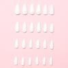 120 Pcs Press On Nails Solid Color False Nails Almond Full Cover Stick On Nails Artificial Nails Manicures Supplies