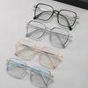 1 Pair Unisex Square Light-Sensitive Color-Changing Glasses for Phone & Computer - Stylish and Versatile Eyewear