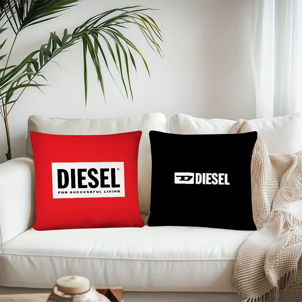 Luxury D-diesElS-Design Pillow Case Fashion Square Pillowcase Bedroom Sofa Room Ins Decoration Leisure